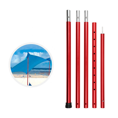 Cột lều có thể gập lại bằng hợp kim nhôm 19mm với cao su