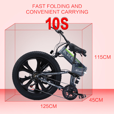 Pin Lithium 40Km / H Hợp kim magiê Xe đạp điện có tốc độ thay đổi