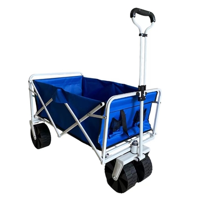 Bốn bánh xe đa năng Xe chở hàng bằng thép gấp được Quy trình sơn phun có mái che
