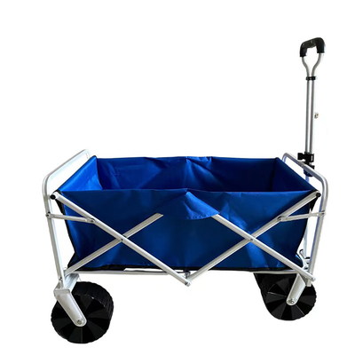 Bốn bánh xe đa năng Xe chở hàng bằng thép gấp được Quy trình sơn phun có mái che