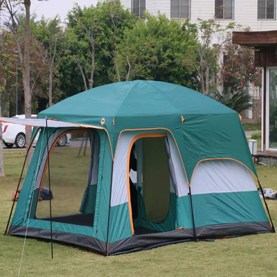 430 * 305 * 210cm Lều thể thao ngoài trời 3 phòng 210D Lều gia đình 8 người