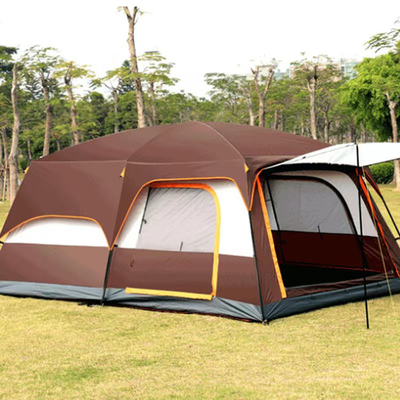 430 * 305 * 210cm Lều thể thao ngoài trời 3 phòng 210D Lều gia đình 8 người