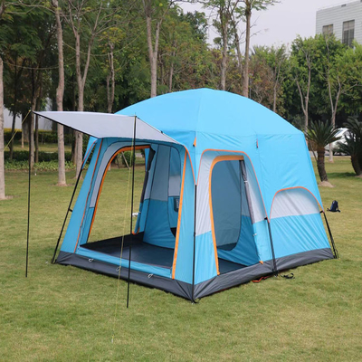 430 * 305 * 210cm Lều thể thao ngoài trời 3 phòng 210D Lều gia đình 8 người