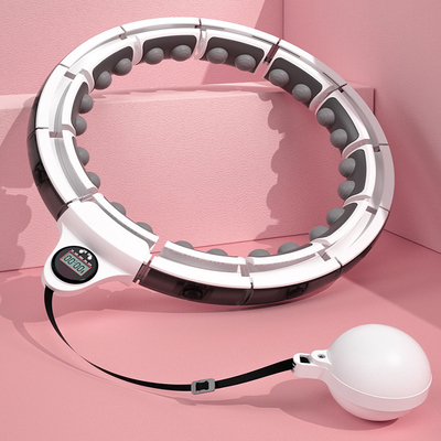 24 phần LED Hula Hoop thông minh có trọng lượng, Phòng tập thể dục có trọng lượng Hula Hoop kỹ thuật số