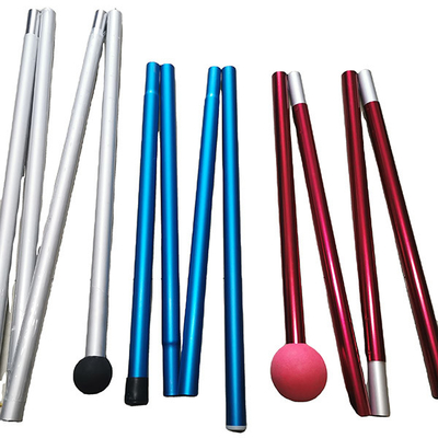 Cột lều có thể gập lại bằng hợp kim nhôm 19mm với cao su