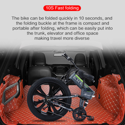 Pin Lithium Xe đạp điện bằng nhôm 50km / H Tốc độ thay đổi