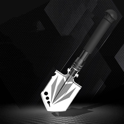 Đầu 8in đa chức năng Tất cả trong một Xẻng quân sự 3Cr13 Tự vệ