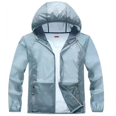 Khả năng chống nước 96% nylon Làm da khô nhanh Sáng lênf 50+ Uv Bảo vệ chống nắng Quần áo chống nắng