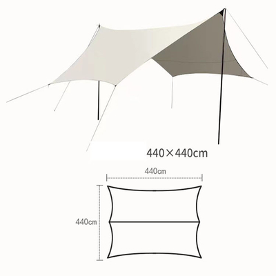 Bãi biển Shade Canopy Lều thể thao ngoài trời Mái che nắng Mái hiên che nắng Upf40 Anti Uv