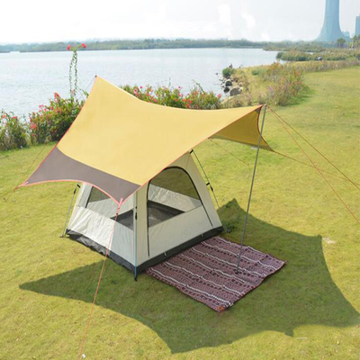 Ống sắt Bãi biển tự động Bãi biển thể thao ngoài trời Lều chống nắng Bạt phủ PU chống Uv