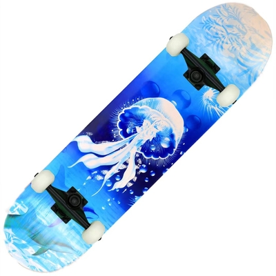 Black Sand Pu Wheel Girl Bearing Skateboard 7 Layer Maple Wood