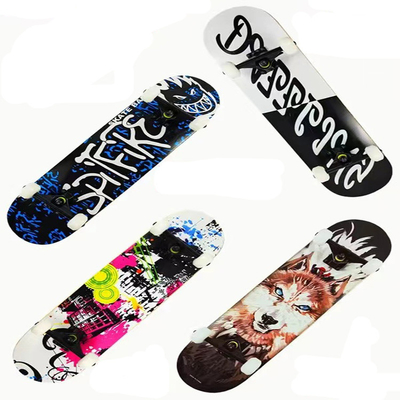 Black Sand Pu Wheel Girl Bearing Skateboard 7 Layer Maple Wood