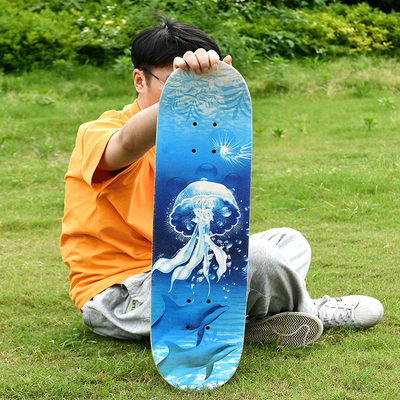 Black Sand Pu Wheel Girl Bearing Skateboard 7 Layer Maple Wood